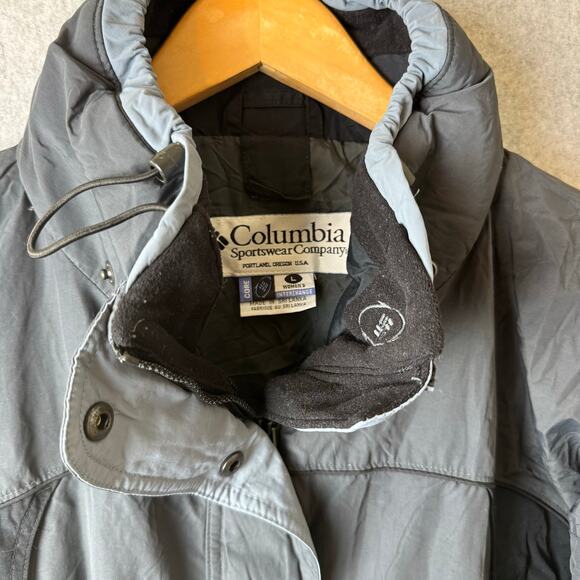 Columbia Ski Jacket Women’s Large Black Winter Snowboarding Core Shell Vtg Coat - Picture 7 of 15